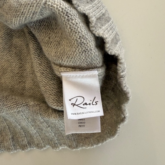 Rails-Joanna-Wool-Cashmere-Sweater-Marbled Heather Grey- Size S - Picture 8 of 12